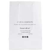 植物手作り感謝 小規模事業 オーダーメイド ミディアムペーパーバッグ (裏面)