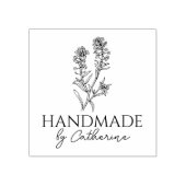 植物手作り(名前をカスタムする) ラバースタンプ (インプリント)