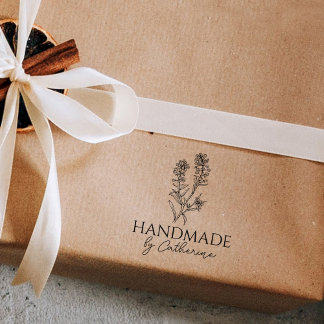 植物手作り(名前をカスタムする) ラバースタンプ