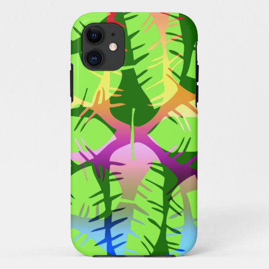 植物抽象バナナの葉 Case-Mate iPhoneケース (裏面)
