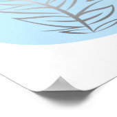 植物抽象芸術ラインアート ポスター (角)