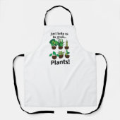 植物救済は植物を育てる エプロン (正面)