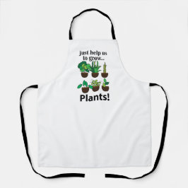 植物救済は植物を育てる エプロン