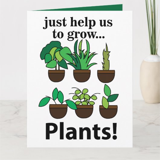 植物救済は植物を育てる カード (正面)