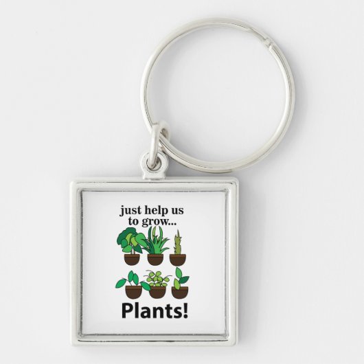 植物救済は植物を育てる キーホルダー (正面)