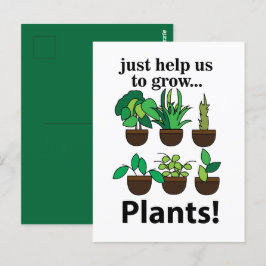 植物救済は植物を育てる ポストカード