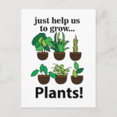 植物救済は植物を育てる ポストカード (正面)