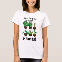 植物救済は植物を育てる Tシャツ