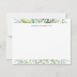 植物文パーソナライズされた具 ノートカード