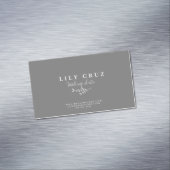 植物書素朴モダン書の名刺 マグネット名刺 (インサイチュ)