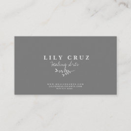 植物書素朴モダン書の名刺 名刺