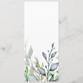 植物書道結婚のメニュー メニュー (裏面)