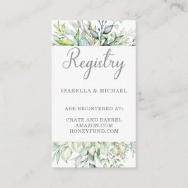 植物書道結婚ギフト登録簿 エンクロージャーカード