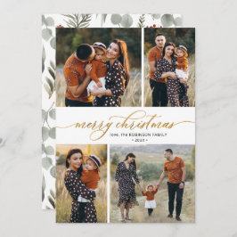 植物書道4写真数々のクリスマス シーズンカード