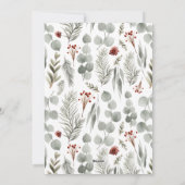 植物書道4写真数々のクリスマス シーズンカード (裏面)