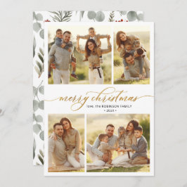 植物書道4写真数々のクリスマス シーズンカード