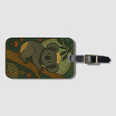 植物曼荼羅の装飾用コアラ ラゲッジタグ (正面横)