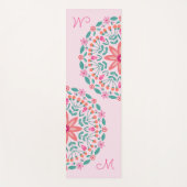 植物曼荼羅フローラ モノグラムの ヨガマット (正面)