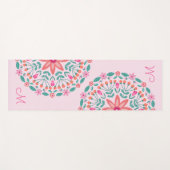 植物曼荼羅フローラ モノグラムの ヨガマット (正面(横))