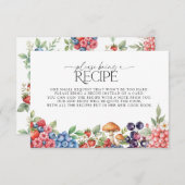 植物林の果実を持って来て下さいレシピ エンクロージャーカード (正面/裏面)