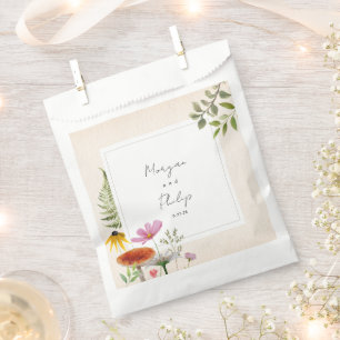 植物林結婚のナプキン フェイバーバッグ