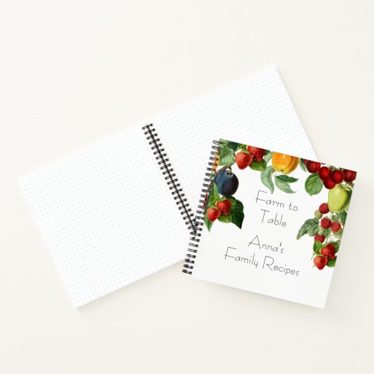 植物果実レシピ整理体 ノートブック (内部)