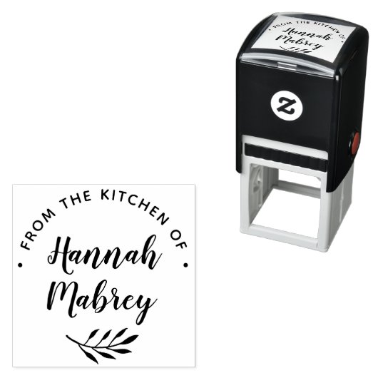 植物枝パーソナライズされた料理又はベーキング セルフインキングスタンプ (インサイチュ)