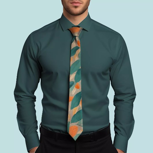 植物柄タイ ネクタイ