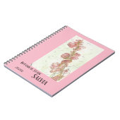 植物染色サルビア ノートブック (左側)