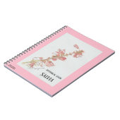 植物染色サルビア ノートブック (左側)