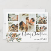 植物株エレガントの写真数々のクリスマス シーズンカード (正面)