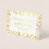 植物株エレガントの写真結婚の皆様 箔カード (正面)