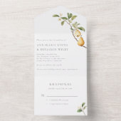 植物梨素朴結婚属 オールインワン招待状 (内側)