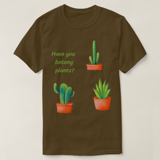 植物植物を持っている4 Tシャツ (デザイン正面)