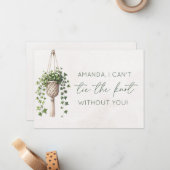 植物植物パーソナライズされた花付きメイド提案 ノートカード (正面/裏面インサイチュ)