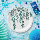 植物植物プリントトロピカル絵を描ズ ペーパープレート (パーティー)