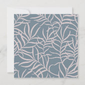 植物植物ベビーシャワーサンキューカード 招待状 (裏面)