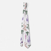 植物植物ヴィンテージバイブパーソナライズイニシャル ネクタイ (裏面)