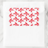 植物植物 長方形シール (バッグ)