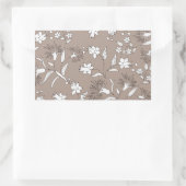 植物植物 長方形シール (バッグ)