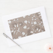 植物植物 長方形シール (封筒)