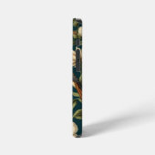 植物模様ヴィンテージフローラ鳥類単図 iPhoneケース (左側面)