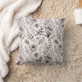 植物模様 クッション (ブランケット)