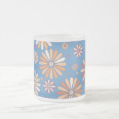 植物模様 フロストグラスマグカップ (中央)