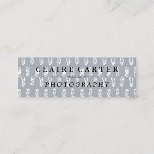 植物模様 |写真家 スキニー名刺 (正面)