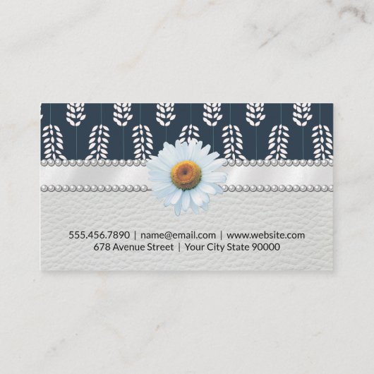 植物模様 名刺 (裏面)