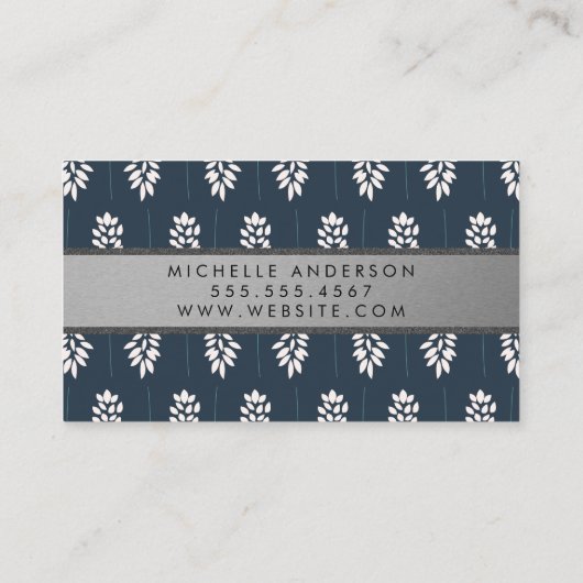植物模様 名刺 (裏面)