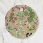 植物樹林動物誕生日シャワー フェイバータグ (裏面)