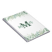 植物水エレガント色ユーカリ ノートブック (右側)