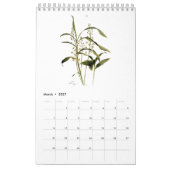 植物水彩カレンダー2022 カレンダー (3月 2027)